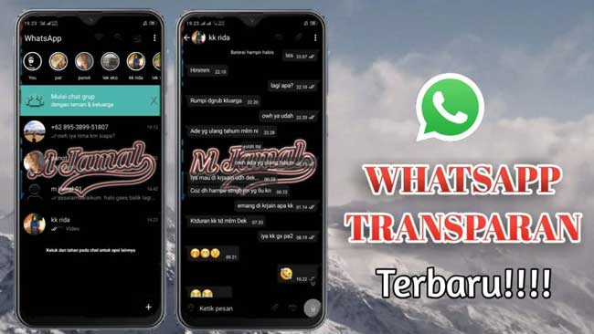 Download dan Install Aplikasi WhatsApp Transparan